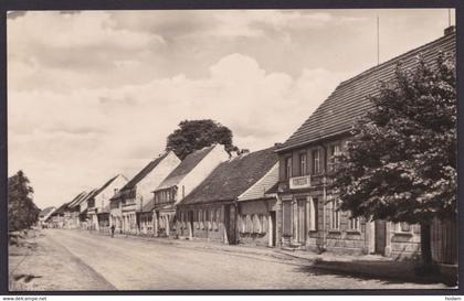 "Brück", Kreis Belzig, Hauptstr. mit Konsum, Fotokarte, 1961