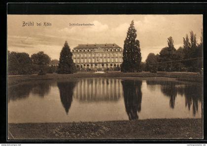 AK Brühl bei Köln, Schlossparkweiher