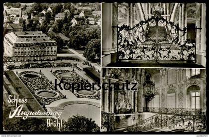 ALTE POSTKARTE BRÜHL SCHLOSS AUGUSTUSBURG TREPPENHAUS VON BALTHASAR NEUMANN castle chateau cpa postcard AK Ansichtskarte
