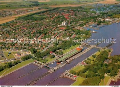 Brunsbuettel Fliegeraufnahme Schleuse