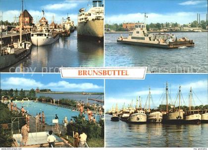 Brunsbuettel Hafen Dampfer Schiffe Schwimmbad