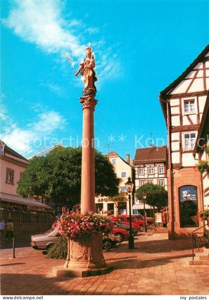 Buchen Baden Mariens?ule am Bild