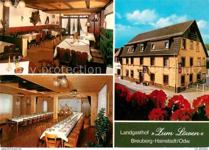 Hainstadt Buchen Landgasthof Zum Loewen Gastraeume