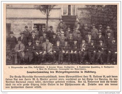 original Zeitungsausschnitt - 1911 - Wesergebirgsverein in Bückeburg !!!