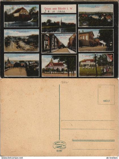 Ansichtskarte Bünde MB: Straßen, Plätze 1913