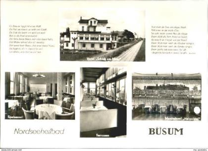 Buesum Nordseebad Buesum Hotel ungelaufen ca. 1965