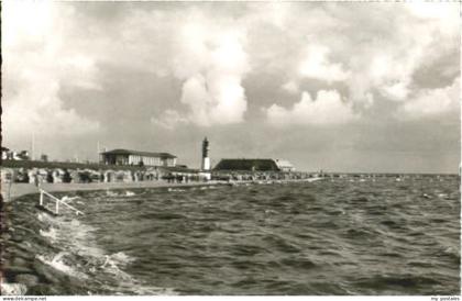Buesum Nordseebad Buesum strand ungelaufen ca. 1955