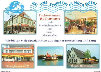 BueSUM Nordseebad Fischrestaurant Beckmann in Heide Friedrichstrasse und Buesum