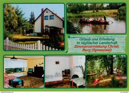 Burg Spreewald Brandenburg Zimmervermietung-Christl Spreewald Kahnfahrt Fluss Wa