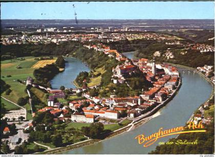 Burghausen Salzach Burghausen Fliegeraufnahme  x 1984