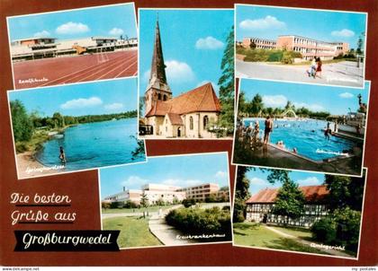 Grossburgwedel Realschule Springhorstsee KIrche Schwimmbad Kreiskrankenhaus Amts