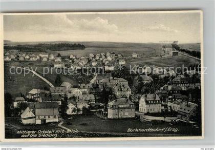 Burkhardtsdorf Mittlerer Ortsteil mit Blick auf die Siedlung