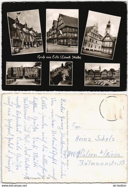 Ansichtskarte Celle Straßen, Plätze, Schloß 1968