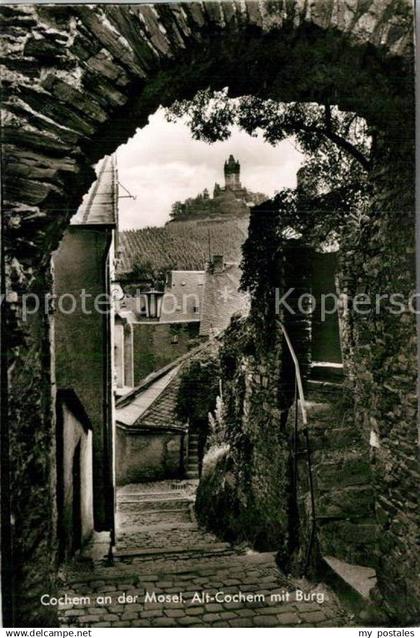 Cochem Mosel Alt Cochem mit Burg