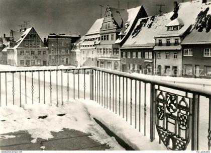 Colditz Marktplatz im Winter