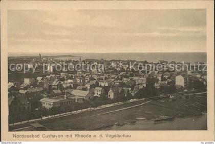 Cuxhaven Nordseebad Cuxhaven mit Rheede aus der Vogelschau