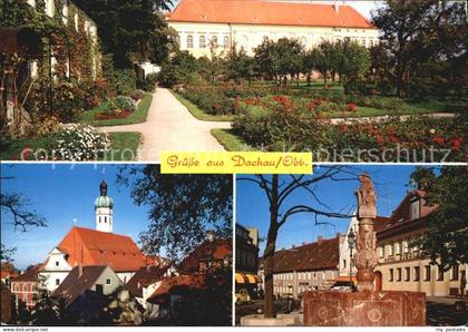 Dachau Klosterpark Kirche Brunnen