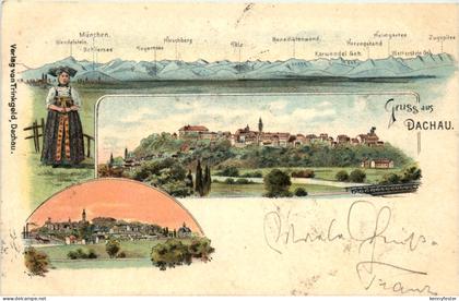 Gruss aus Dachau - Litho