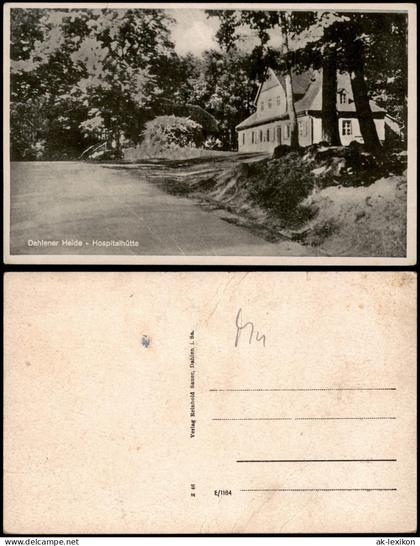 Ansichtskarte Dahlen Dahlener Heide Hospitalhütte 1930
