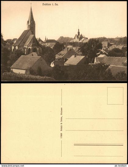 Ansichtskarte Dahlen Stadtpartie 1913