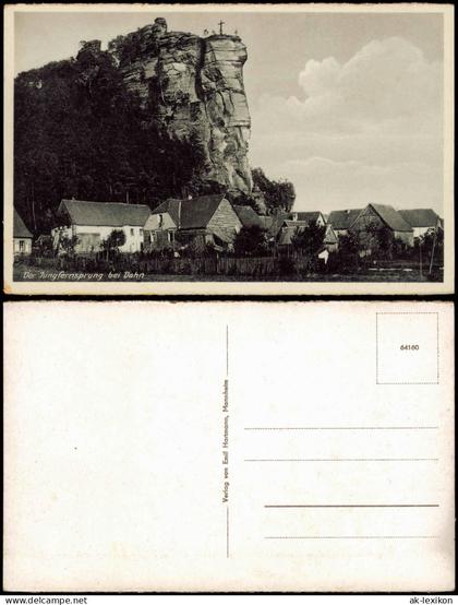 Ansichtskarte Dahn Der Jungfernsprung bei Dahn 1930