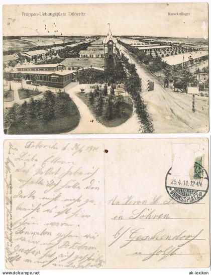 Dallgow-Döberitz Truppenübungsplatz aus der Vogelschau-Perspektive 1911