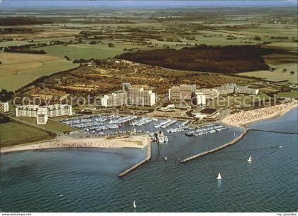 Damp Freizeitzentrum Sportzentrum damp 2000 Hafen Fliegeraufnahme