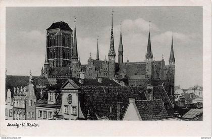 AK Danzig St. Marienkirche Danzig ungelaufen Postkarte
