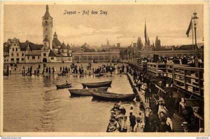 Zoppot - Auf dem Steg