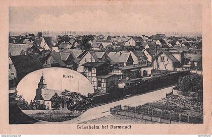 Ansichtskarte Griesheim bei Darmstadt, Kirche, Totalansicht