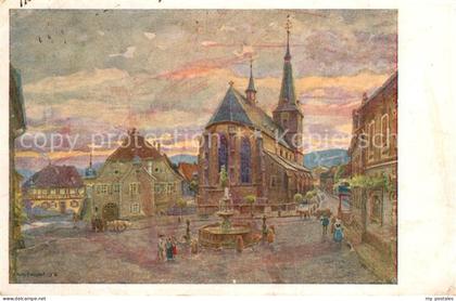 Deidesheim Marktplatz Kirche