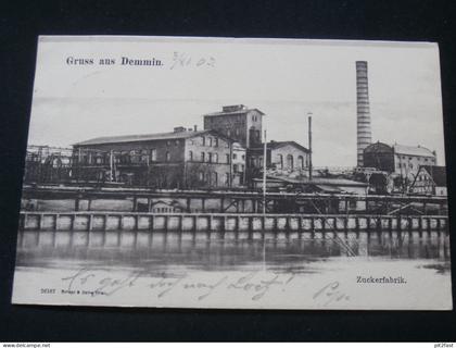 Zuckerfabrik Demmin , 1903 , Mecklenburg , Ansichtskarte , AK , CPA !!