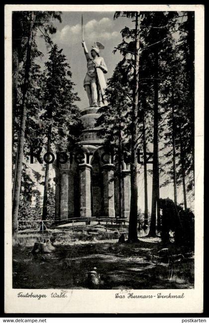 ALTE POSTKARTE DAS HERMANS-DENKMAL IM TEUTOBURGER WALD BEI DETMOLD 1938 DRUCKFEHLER HERMANNSDENKMAL postcard cpa AK