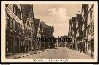 ALTE POSTKARTE DETMOLD KRUMME STRASSE Ansichtskarte AK postcard cpa