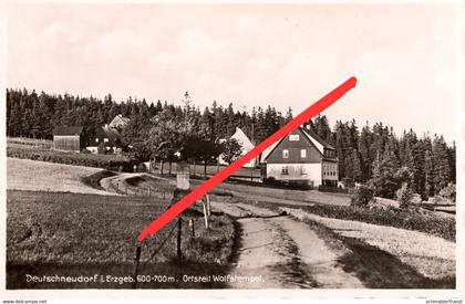 AK Deutschneudorf Wolfstempel a Brüderwiese Deutscheinsiedel Seiffen Deutschkatharinenberg Oberlochmühle Gebirgsneudorf