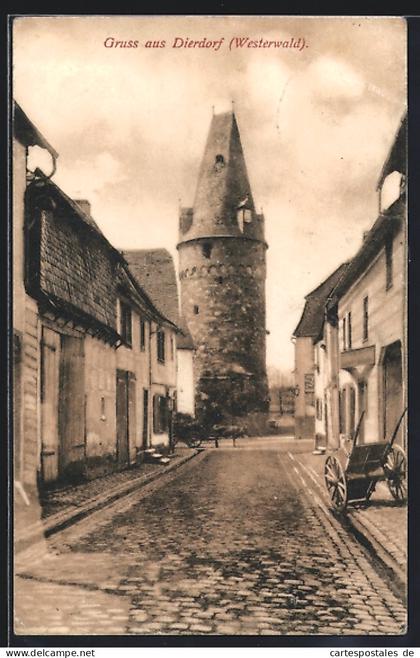 AK Dierdorf / Westerwald, Strassenpartie im Ort