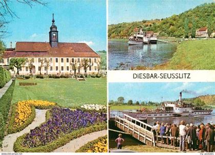 Diesbar-Seusslitz Kirche Park Faehrschiff