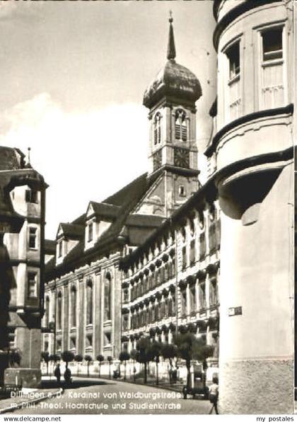 Dillingen Donau Dillingen Kirche Schule x 1957
