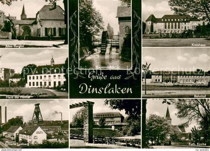 Dinslaken Burgtor Wassermuehle Kreishaus Haus der Heimat Bahnhof Schacht Lohberg