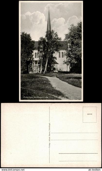 Doberlug-Kirchhain Dobrilugk Partie an der Kirche Schlosskirche 1930