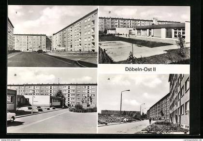 AK Döbeln, Häuserblocks Döbeln-Ost