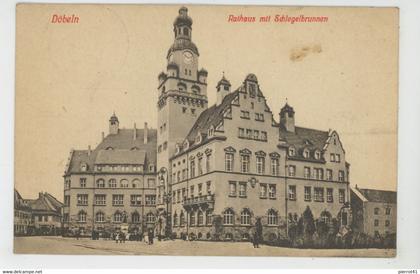 ALLEMAGNE - DOEBELN - Rathaus mit Schlegelbrunnen (1943)