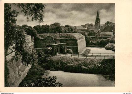 Doemitz Stadt und Festung Serie Das schoene Mecklenburg Kupfertiefdruck