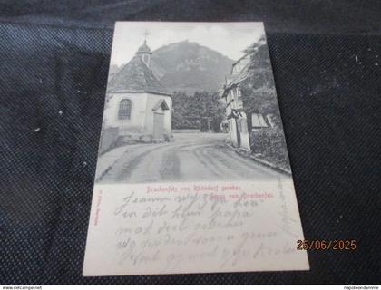 Drachenfels von Rhondorf gesechen, Gruss aus Drachenfels