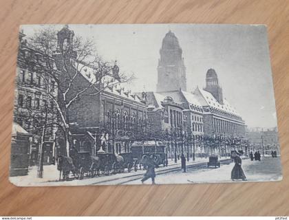 alte AK - Dresden , 1922 , Ringstrasse im Schnee , Ansichtskarte !!