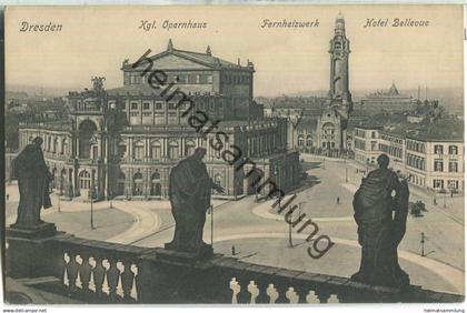 Dresden - Fernheizwerk - Hotel Bellevue - Verlag Rudolf Brauneis Dresden