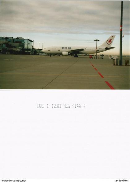 Foto Klotzsche-Dresden Flughafen, Flugzeug Onur Air 2003 Privatfoto