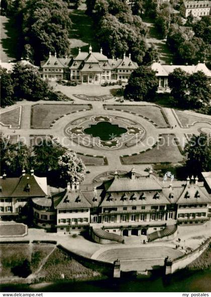 Pillnitz Dresden Fliegeraufnahme Schloss Pillnitz