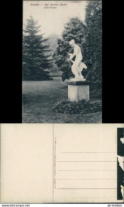 Seevorstadt-Ost/Großer Garten-Dresden Großer Garten - Leda-Gruppe 1911