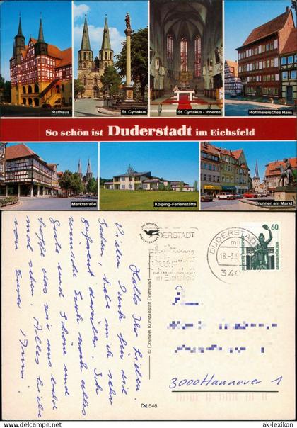 Duderstadt Mehrbild-AK So schön ist Duderstadt im Eichsfeld 1991